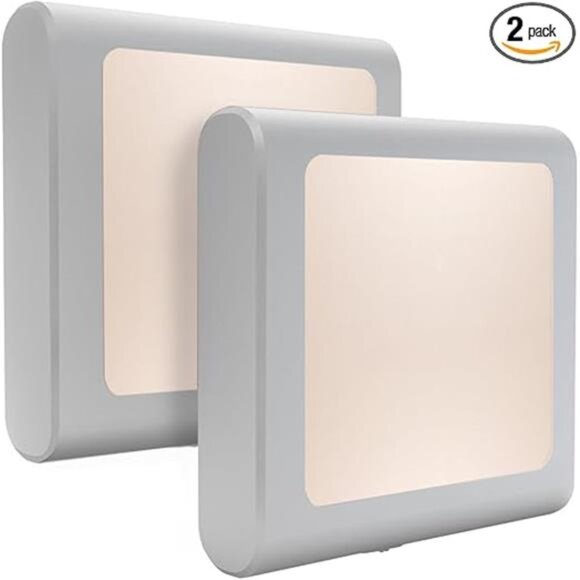 Plug-in Led Night Light with Auto Dusk to Dawn Sensor,Adjustable Brightness Warm - Picture 7 of 7